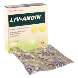 Лив-Ангин 1.2 мг/0.6 мг №16 таб. для рассасывания с ароматом меда и лимона