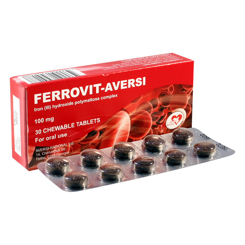 Ferrovit-Aversi №30 chewable tab.