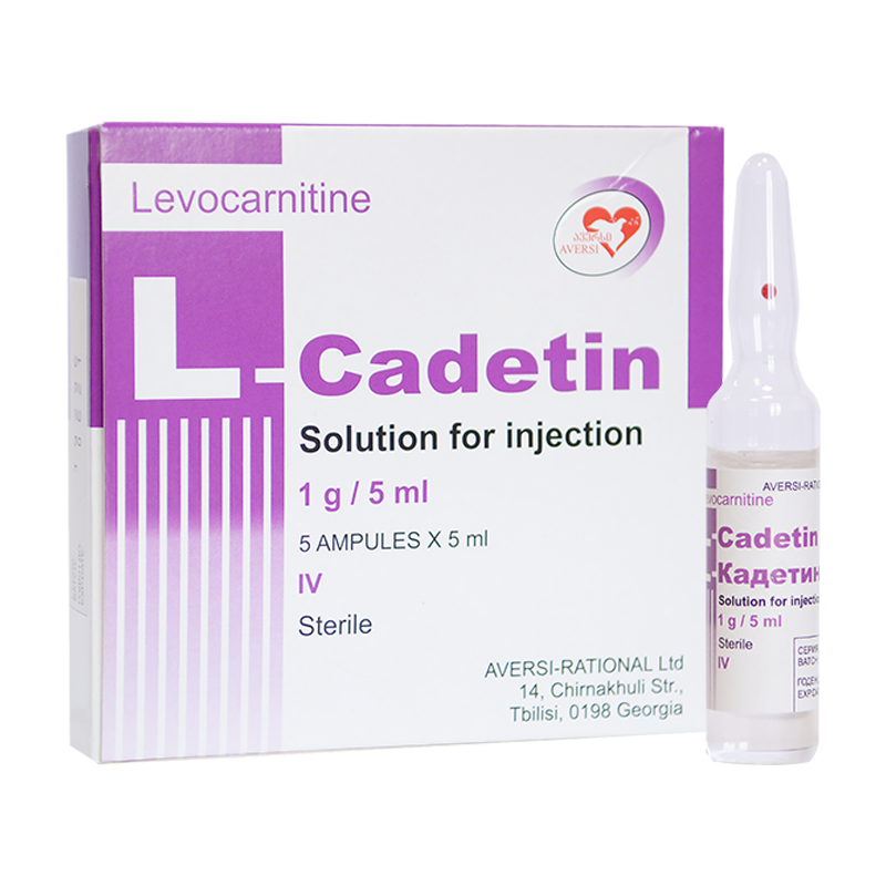 L-cadetin 1 g/5 ml №5 amp.