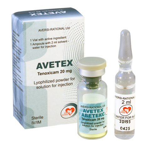 Avetex 20mg liof+2ml sol#1a