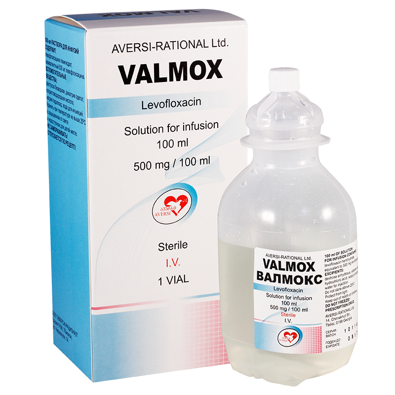 Valmox 500 mg / 100 ml 100 ml  solution for infusion №1 vial