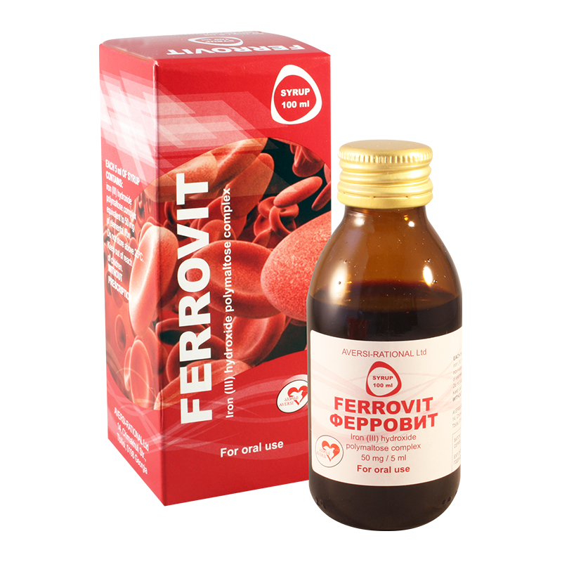 Ferrovit syrup 50 mg/5 ml 100 ml №1 vial