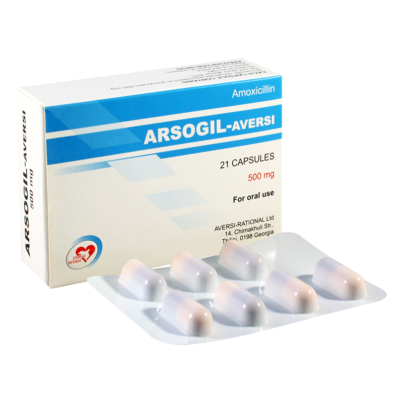 Arsogil-Aversi 500 mg №21 caps.