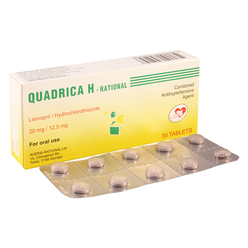 Quadrica H-Rational 20/12.5 mg №30 tab.