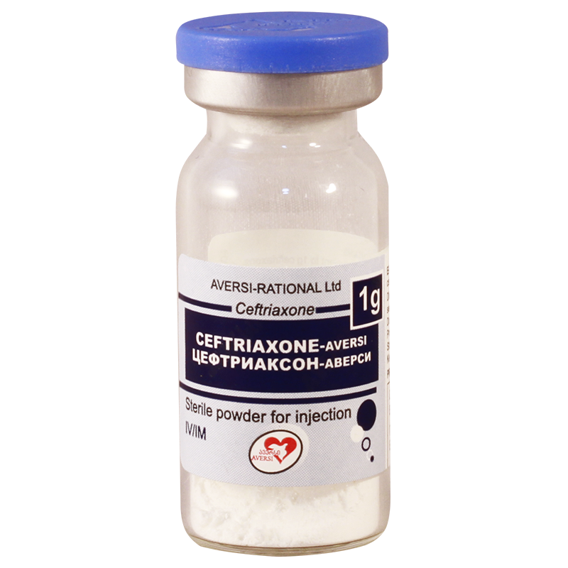 Ceftriaxone-Aversi 1 g powder for inj №50 vials