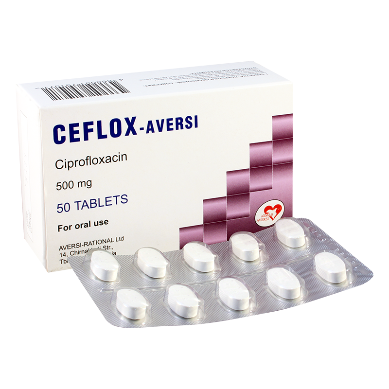 Ceflox-Aversi 500 mg №50 tab.