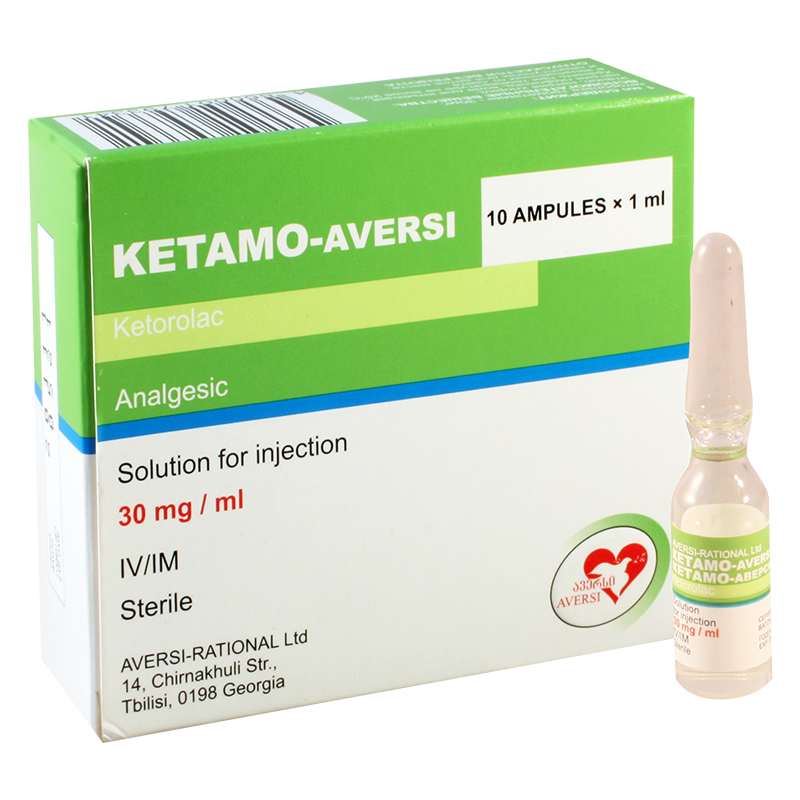 Ketamo-Aversi 30 mg/ml 1 ml  solution for injection №10 amp.